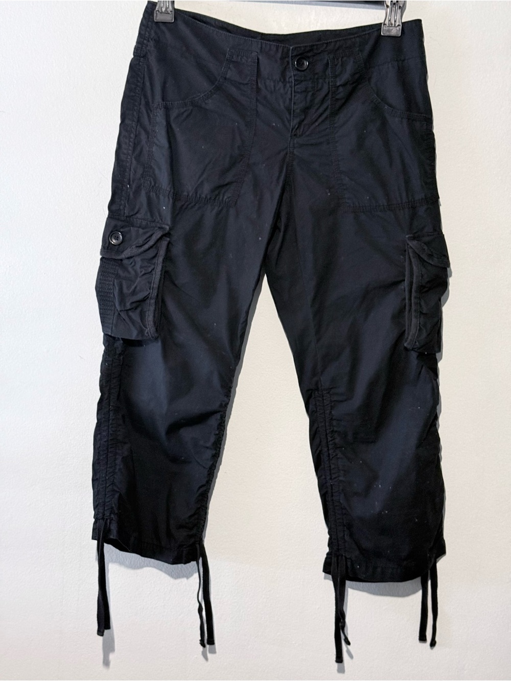 Outback Red Black Cotton Utility Ankle Pants 100% Cotton